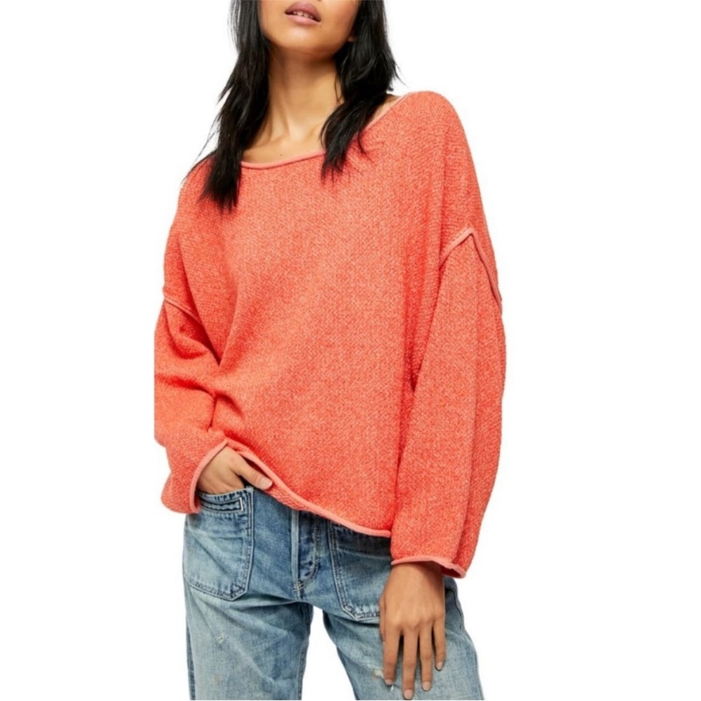 Free People Bardot Drop Shoulder Sweater